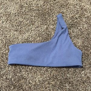 shein one shoulder swim suit top